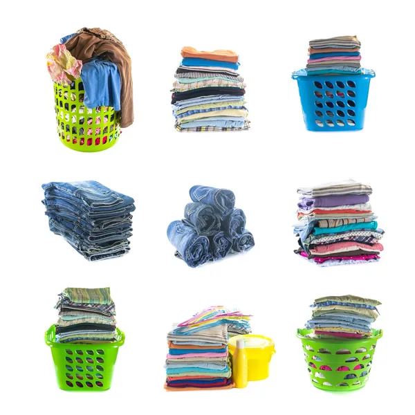 giyim koleksiyonu yığınları 