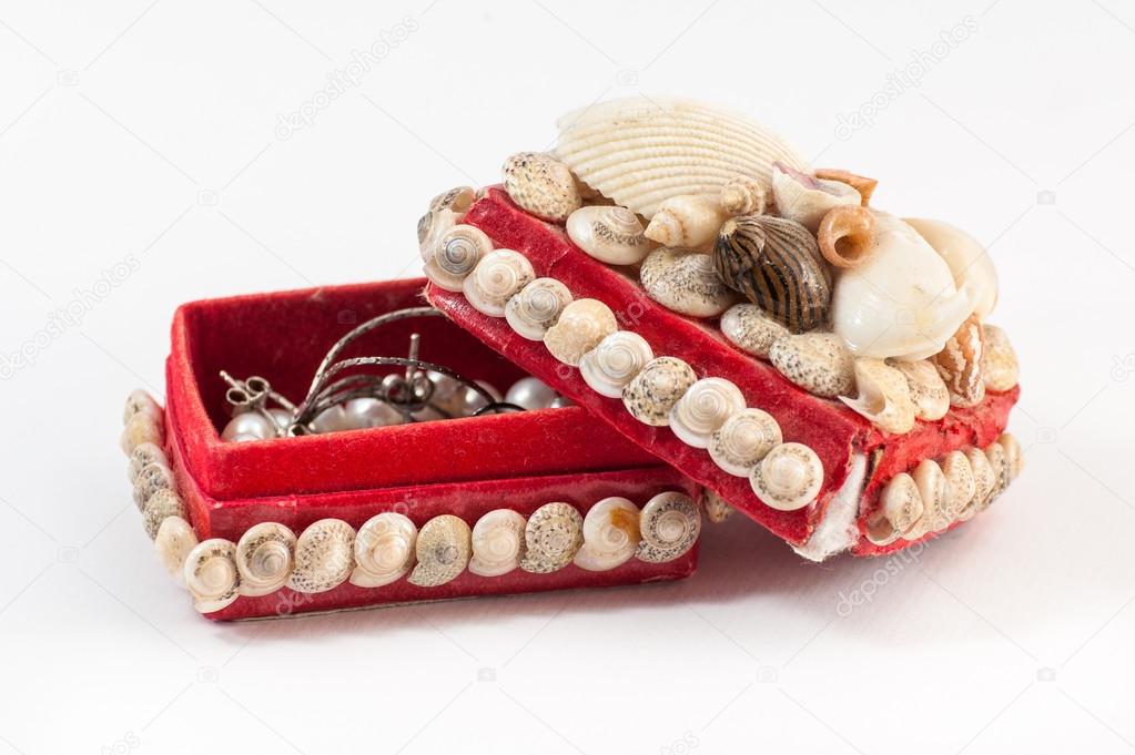 Jewelry box made from seashell