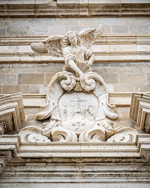 Barokke artistiek en architectonisch detail in dubrovnik — Stockfoto