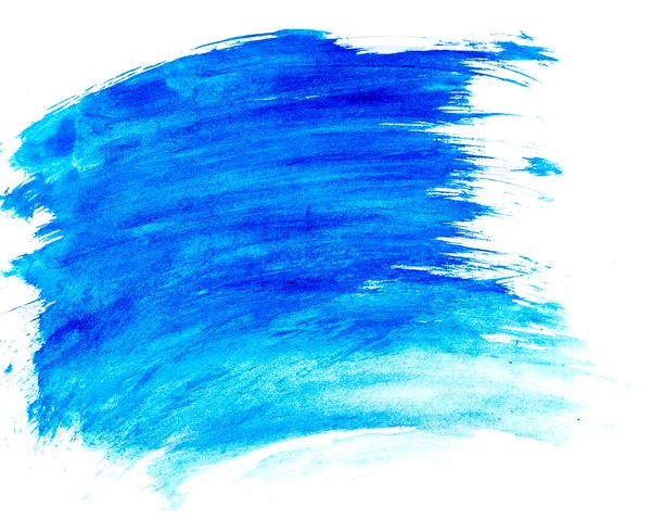 Синій аквареллю пляма — стокове фото