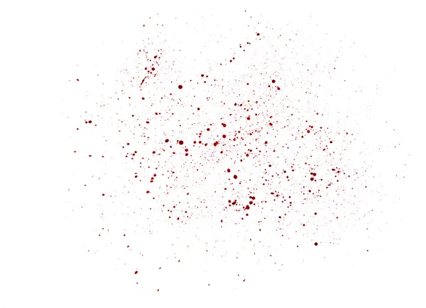 不规则水彩滴那看起来像血 — 图库照片