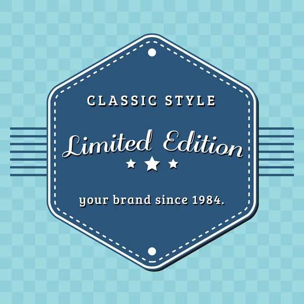 Vintage limited edition rozet, retro tasarlanmış — Stok fotoğraf