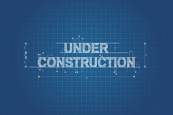 İnşaat blueprint, teknik resim, karalama stili altında