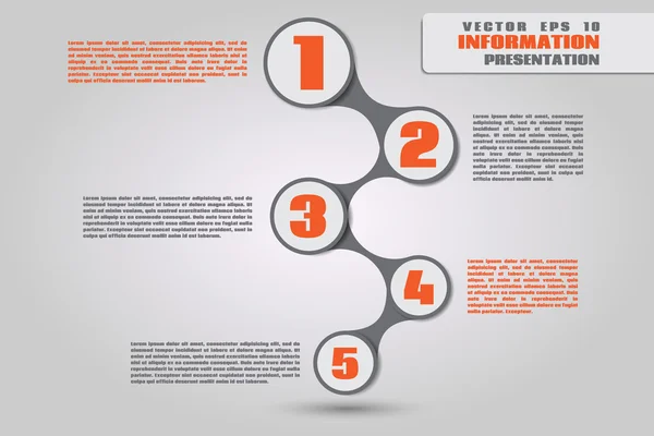 Diagramma a metaball colorato per infografiche e presentazioni — Vettoriale Stock