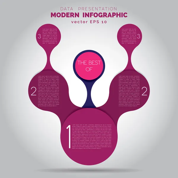 Design semplice minimalista del modello infografico. Vettore EPS 10 . — Vettoriale Stock