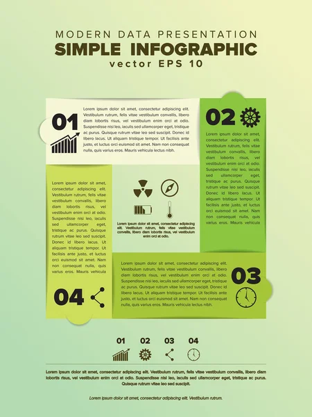 Modello infografico progettazione vettoriale. Icone vettoriali incluse . — Vettoriale Stock