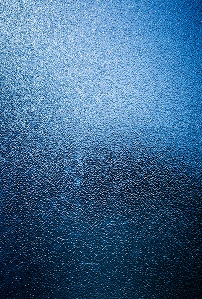 Vidro opaco azul com ilusão de gelo — Fotografia de Stock