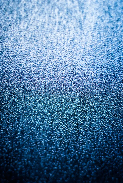 Blauwe opaak glas met ijs illusie — Stockfoto