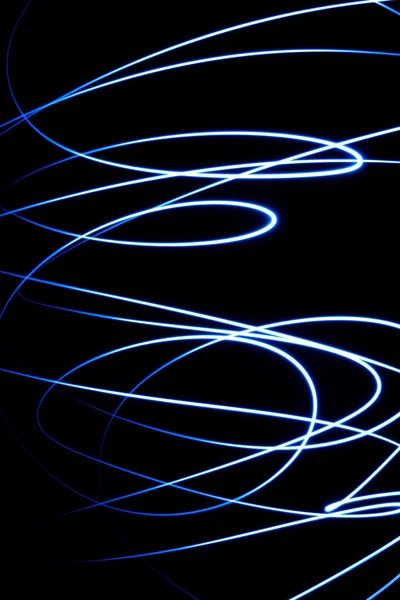 Abstract lines of light in the night