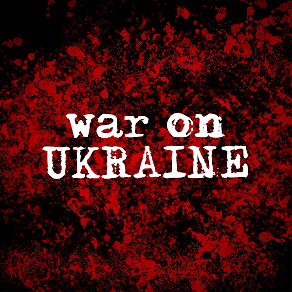 Russia Ukraine War Conflict Concept Bloody Background Vladimir Putin Stock Photo
