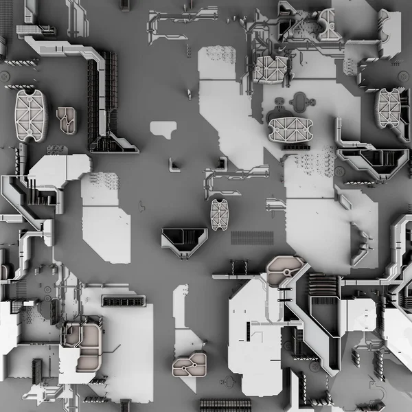 3D görüntüleme, anakart çizimi, silikon bileşenler, çip, büyük veriler, fütüristik soyut internet ve bilgi teknolojisi kavramı. Teknoloji Arkaplan kavramı.