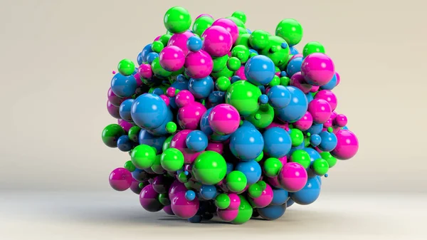 Abstract Illustration Colorful Balls Bright Background — Stock Photo, Image