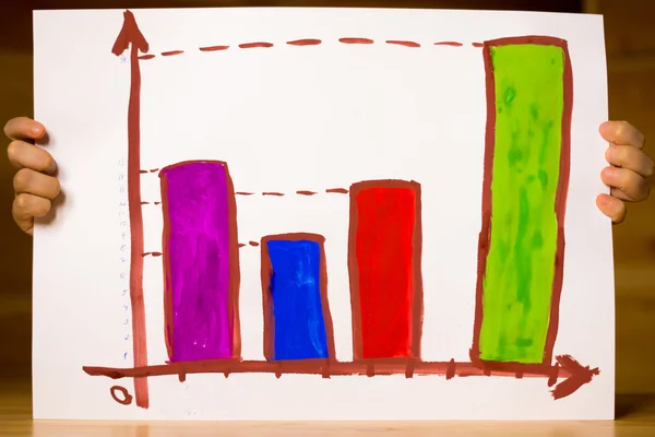 büyük iş bir çocuk tarafından çizilmiş diyagramı