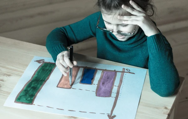 Kız iş geliştirme planının olduğunu düşünüyor.