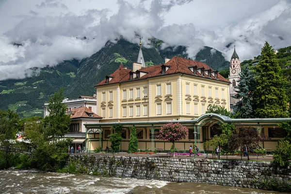 Merano Şehri Passeier Vadisi Vinschgau Nun Girişinde Güney Tyrol Talya — Stok fotoğraf