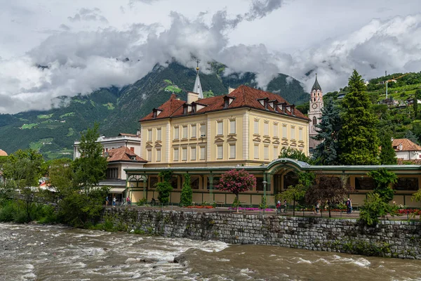 Merano Şehri Passeier Vadisi Vinschgau Nun Girişinde Güney Tyrol Talya — Stok fotoğraf