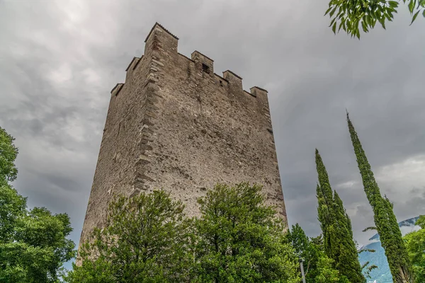 Powder Tower Muy Por Encima Ciudad Merano Italia —  Fotos de Stock
