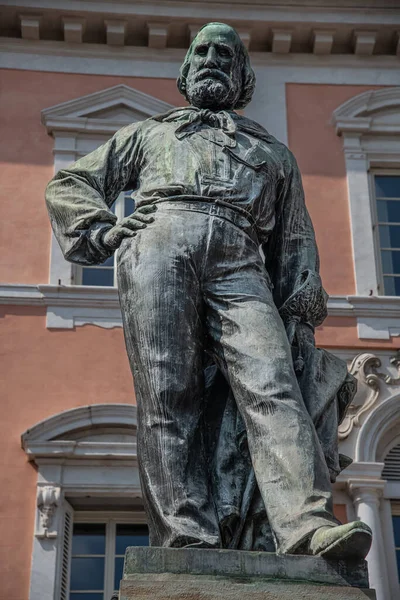 Garibaldi Statue Auf Der Piazza Garibaldi Pisa Toskana Italien 2021 — Stockfoto