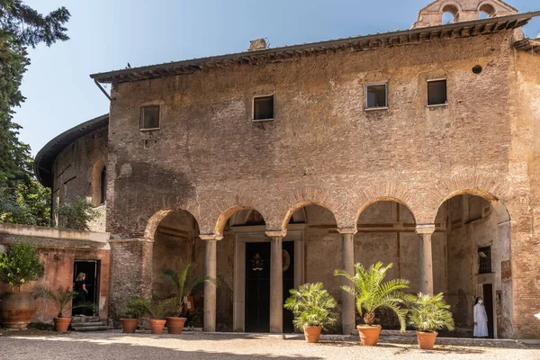 Basilikan Santo Stefano Rotondo Sankt Stephen Rundan Celian Hill Rom — Stockfoto