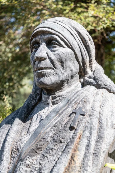 Busto Bronce Dedicado Madre Teresa Calcuta Cerro Celio Roma Cerca — Foto de Stock