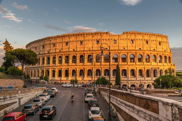 Вечерняя Сцена Колизее Колизей Риме Италия Европа — стоковое фото