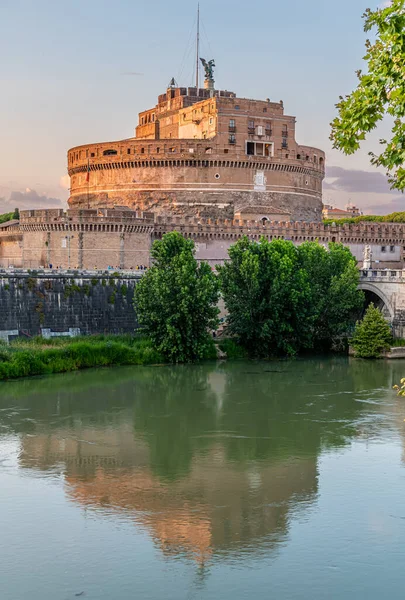 Castel Sant Angelo Фортеця Березі Річки Тибр Поблизу Ватикану — стокове фото