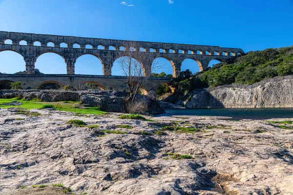 Pont Gard Languedoc Roussillon France — Stock Photo, Image