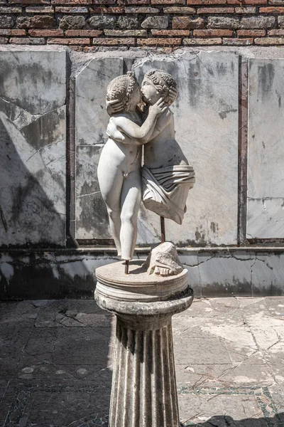 Fouilles Archéologiques Ostie Antica Avec Domus Amore Psiche Passion Romantique — Photo