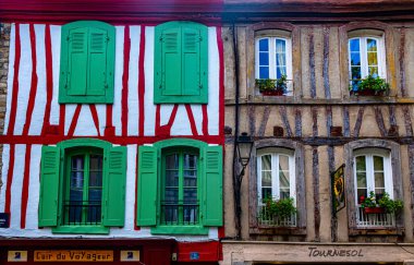 Historical half-timbered house in Vannes, Brittany, France