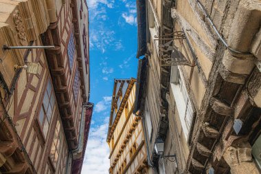 Historical half-timbered house in Vannes, Brittany, France
