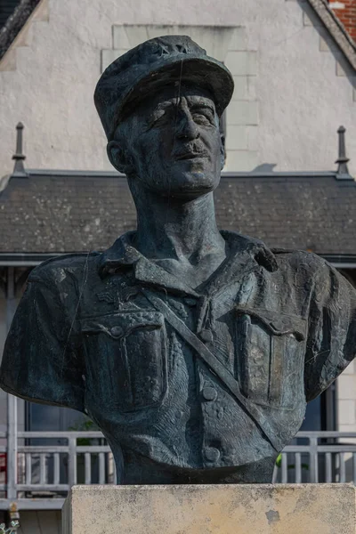 Memorial Commemorates Marchal Leclerc Commander 2Nd Armoured Division French Liberation Stock Obrázky