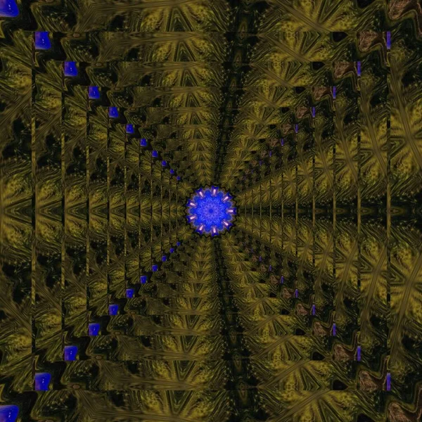 Nebulosa Espaço Esboço Conceito Belo Estilo Flores Flores Azul Cor — Fotografia de Stock