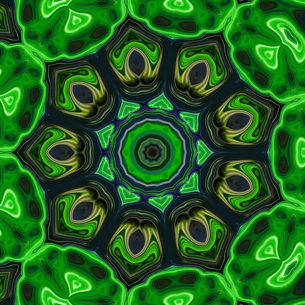 Концепция Pachypodium Lamerei Абстрактная Иллюстрация Зеленого Кактуса Ярким Колючим Цветовым — стоковое фото