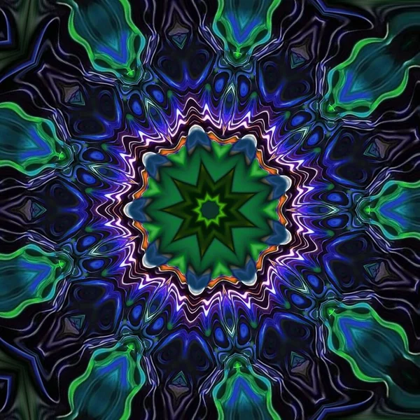 Концепция Pachypodium Lamerei Абстрактная Иллюстрация Зеленого Кактуса Ярким Колючим Цветовым — стоковое фото