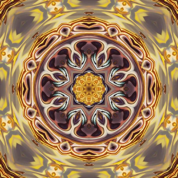 Kovová Zlatá Květinová Textura Neonovou Směsí Lesklé Barevné Koncepce Kaleidoskop — Stock fotografie