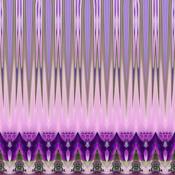 Flores Florescendo Violeta Ondulado Design Linha Abstrata Conceito Simetria Geométrica — Fotografia de Stock