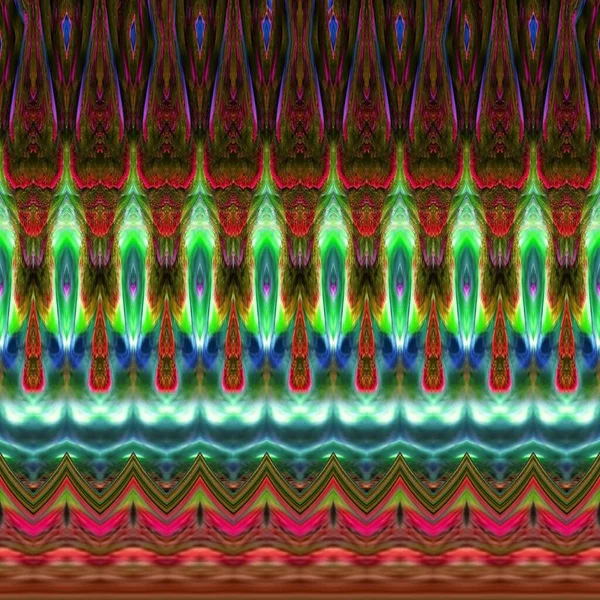 用褐色和红色抽象风格 螺旋形 几何图形和曼陀罗制作的光滑无缝纹理层烟草花概念 — 图库照片