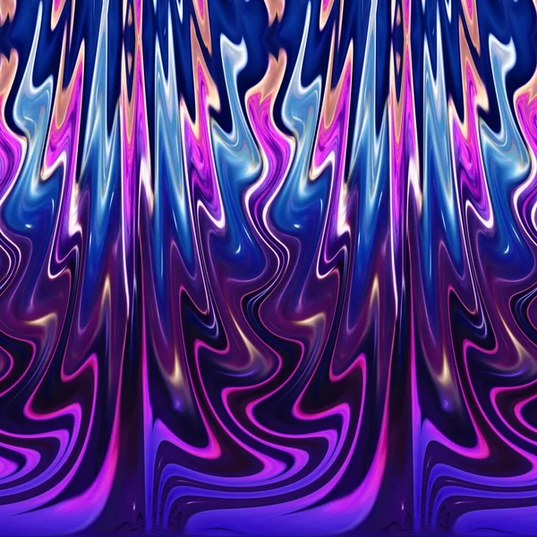 Neon Quallen Farbmuster Schicht Textur Kaleidoskop Geometrisches Design Nahtlos Gewellt — Stockfoto