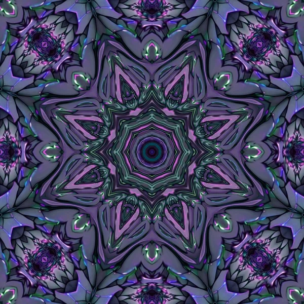 Сучасний Дизайн Текстури Зелених Фіолетових Квітучих Тюльпанів Яскравим Творчим Дотиком — стокове фото