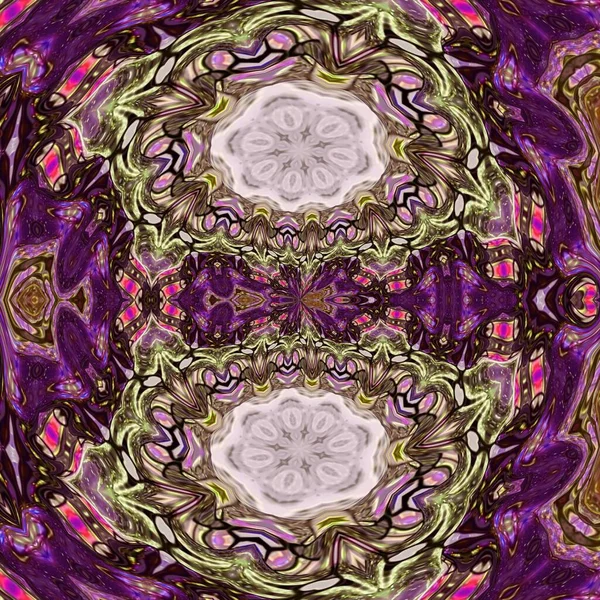 Ancient Fractal Texture Snake Scales Random Combination Design Shapes Kaleidoscope — Stock Fotó