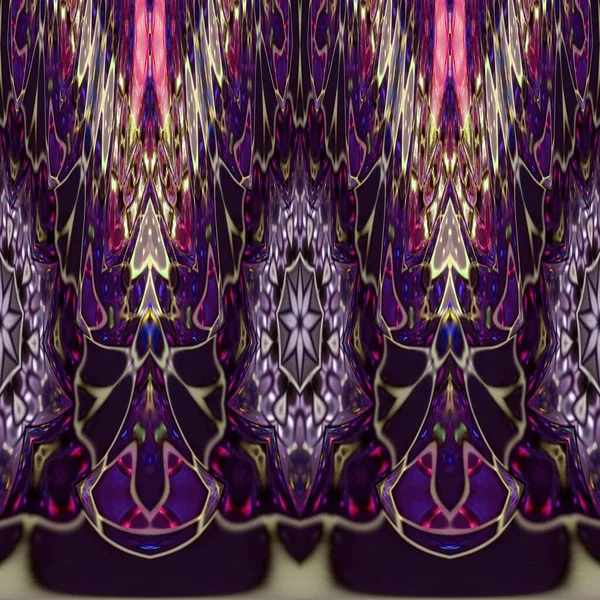Ancient Fractal Texture Snake Scales Random Combination Design Shapes Kaleidoscope — Photo