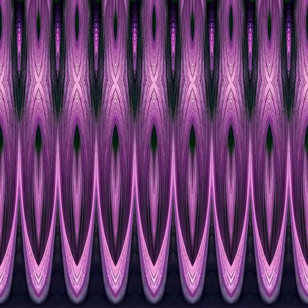 古色古香的月桂花设计质感 数码风格的紫黑色装饰组合概念 万花筒形主题 无缝图案 几何图形 曼陀罗 — 图库照片