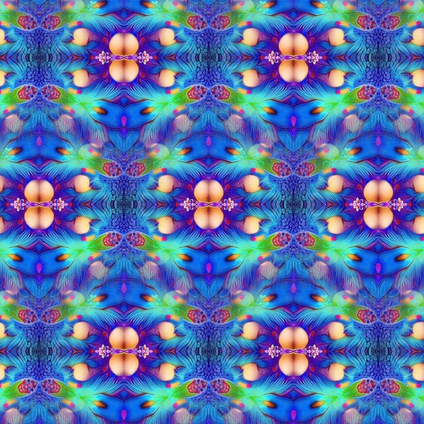 Női Szövés Szivárvány Virágos Dekorációval Domináns Rózsaszín Kaleidoszkóp Design Geometrikus — Stock Fotó