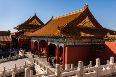 İmparatorluk Sarayı'yasak şehir. Pekin. Çin