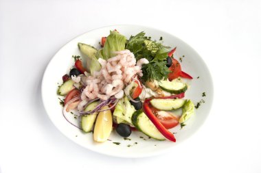 taze karides salatası