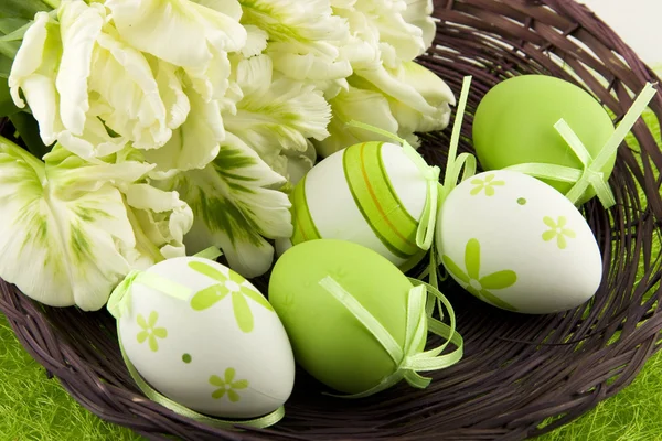 Easter color eggs — Stock Photo, Image