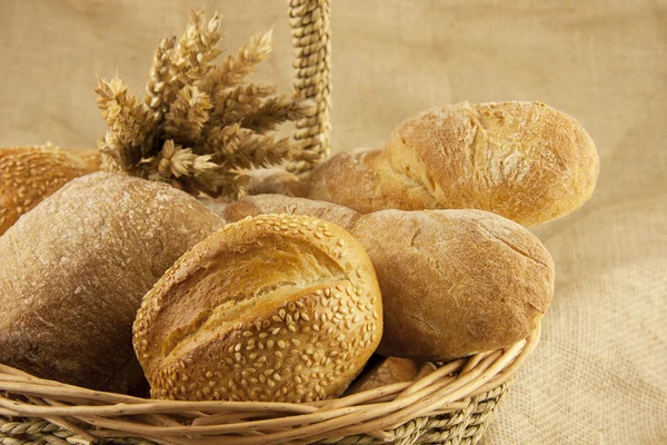 Fresh bread and pastries — Stock Photo, Image