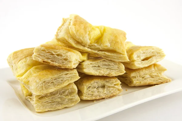 Puff pastry with cheese — Stock Photo, Image