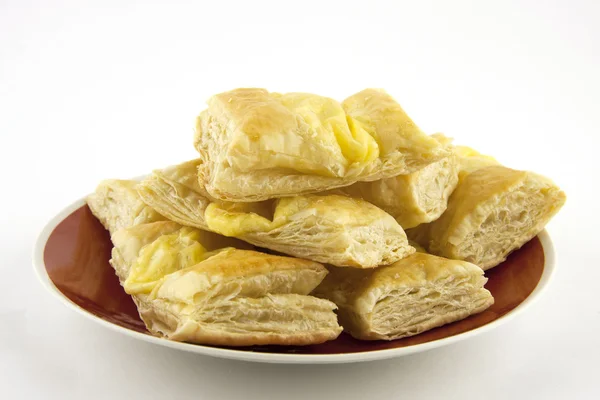Puff pastry with cheese — Stock Photo, Image