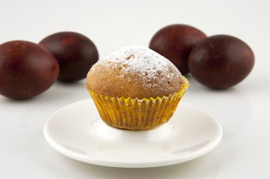 cupcake ve Paskalya yortusu yumurta